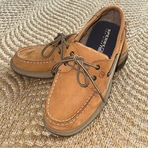 Sperry Kids Tan Boat Shoes Topsider Intrepid Youth 6 Boys Boat Shoes